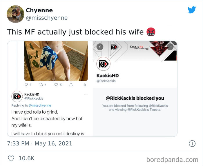 Man Just Blocked His Wife To Grind Videogames