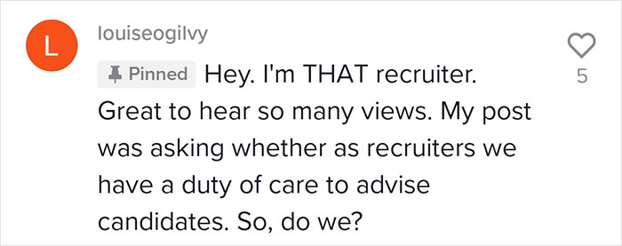 “Should It Matter?“: Recruiter Raises A Concern After A Candidate Didn’t Make It Through In Part Because Of What They Were Wearing