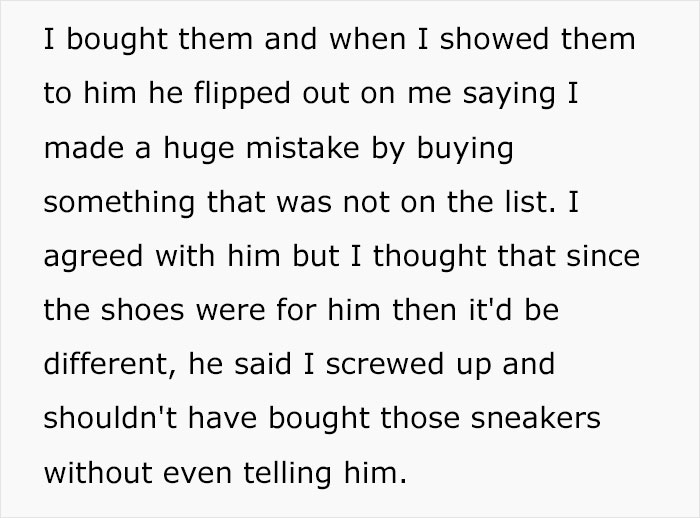 Man Flips Out When Wife "Steals" From Him To Buy Him Sneakers, Gets Angrier After She Corrects Her "Mistake"