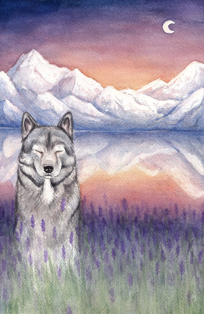 This Painting Of A Wolf