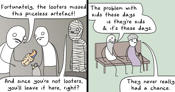 This Comic Artist Has The Ability To Create Funny And Minimalist Comics, And Here Are 35 Of The Best Ones