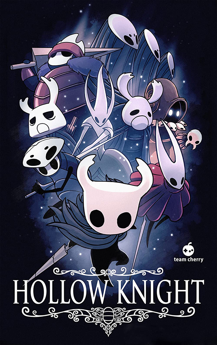 Poster of Hollow Knight video game 