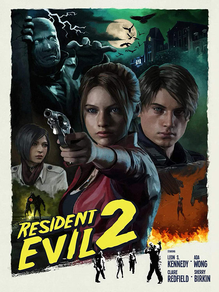 Poster of Resident Evil II video game 