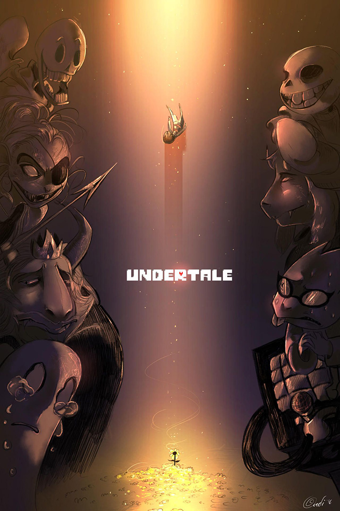 Poster of Undertale video game 