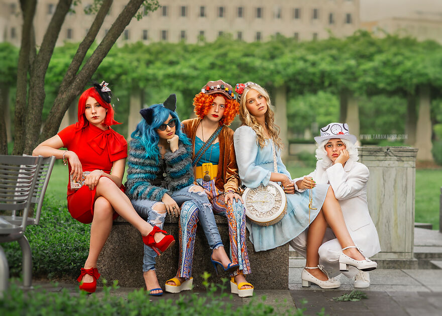 Modern Alice: I Photographed People As Alice In Wonderland Characters Hanging Out In The Modern World (23 Pics)