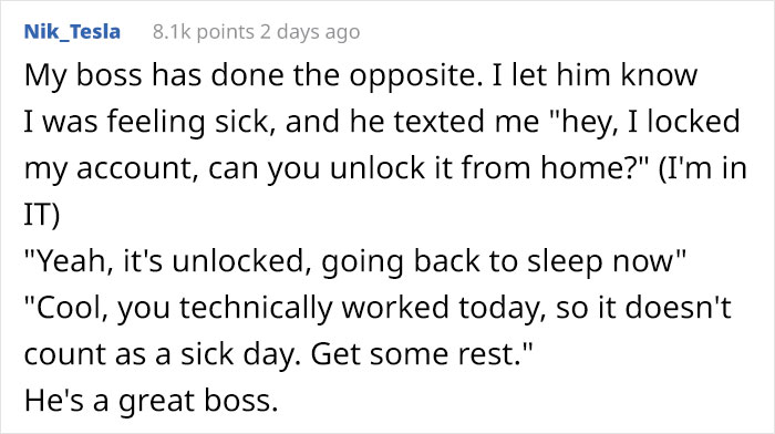 Boss Tells Employee They Can't Work From Home, Regrets It When They Use It To Their Advantage Boss Tells Employee They Can't Work From Home, Regrets It When They Use It To Their Advantage