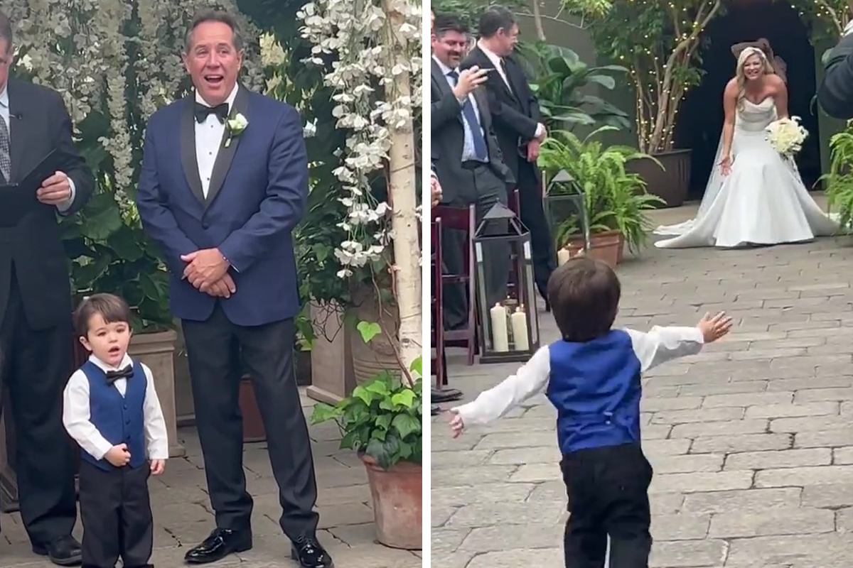 “It Was Just Like A Dream Come True!” Bride Rejoices In Moment Her Son