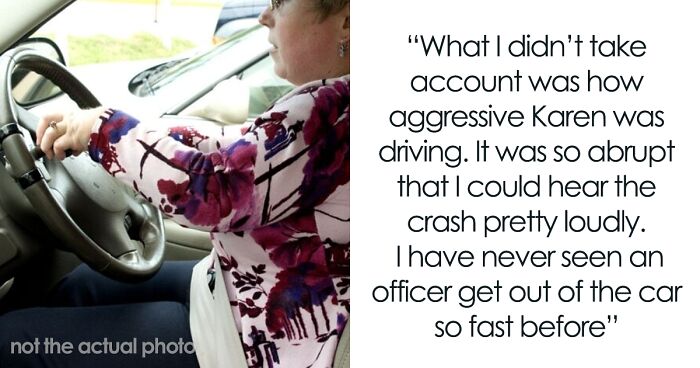 Truck Driver Maliciously Complies To Letting A Karen Illegally Pass Him ...