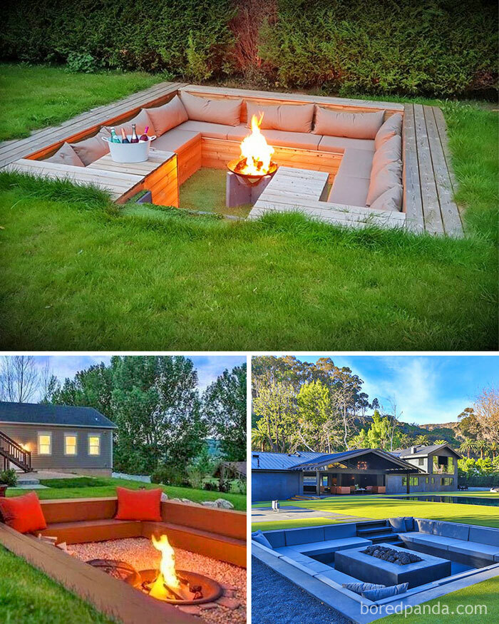 Would You Put A Sunken Fire Pit In Your Backyard?