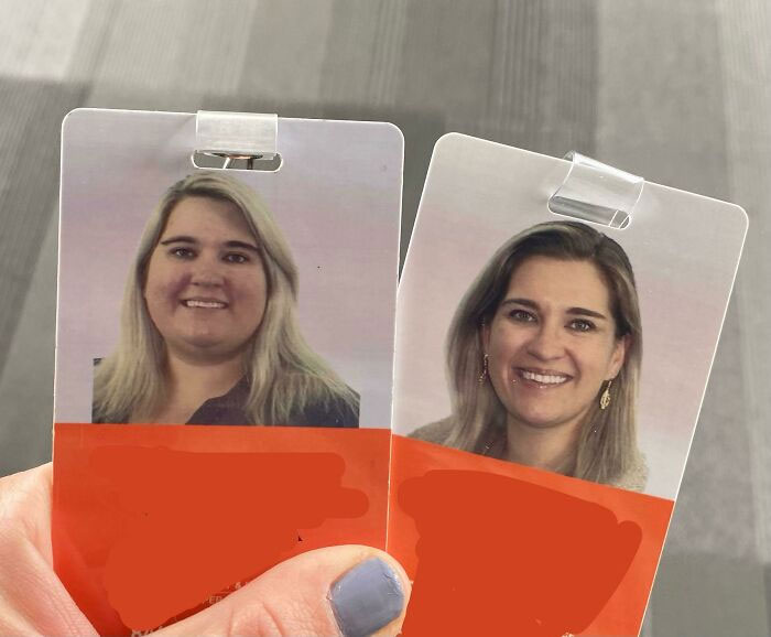 (290 To 165, Lost 125 Lbs Overall) These Are My Pre And Post Pandemic Work Badge Photos