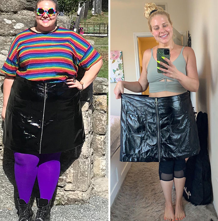 (380 Lbs To 199 Lbs, Lost 181 Lbs) Exactly Three Years Ago Today With The Same Skirt
