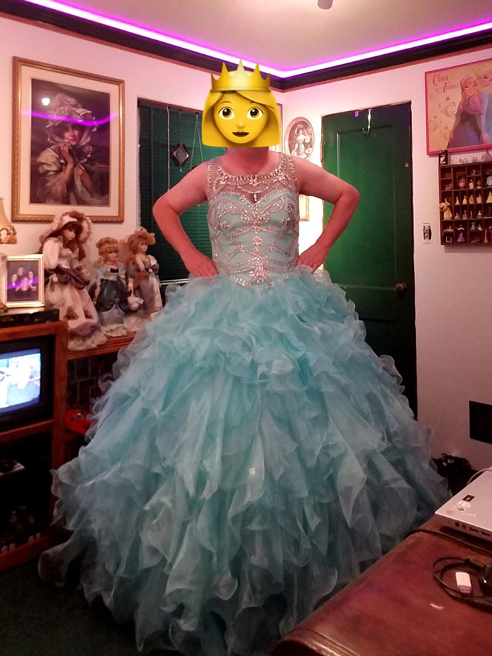 Have A Confession To Make, I Love Buying (And Wearing) Thrift Store Dresses…the More Elaborate And Frilly The Better! Here Is One Of Several Quinceanera Dresses I’ve Bought, And It’s Actually My Favorite Find So Far. I Feel Like $35 Was A Steal For It. I Even Got Myself A Hoop So It Has The Proper Fullness