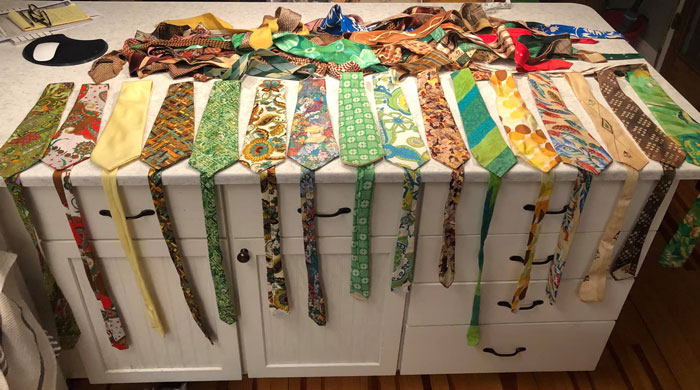 I Have No Idea What To Do With All 47 Of These Vintage Hippie Ties, But I Could Not Pass Them Up At The Thrift Store All In A Bag For Five Bucks
