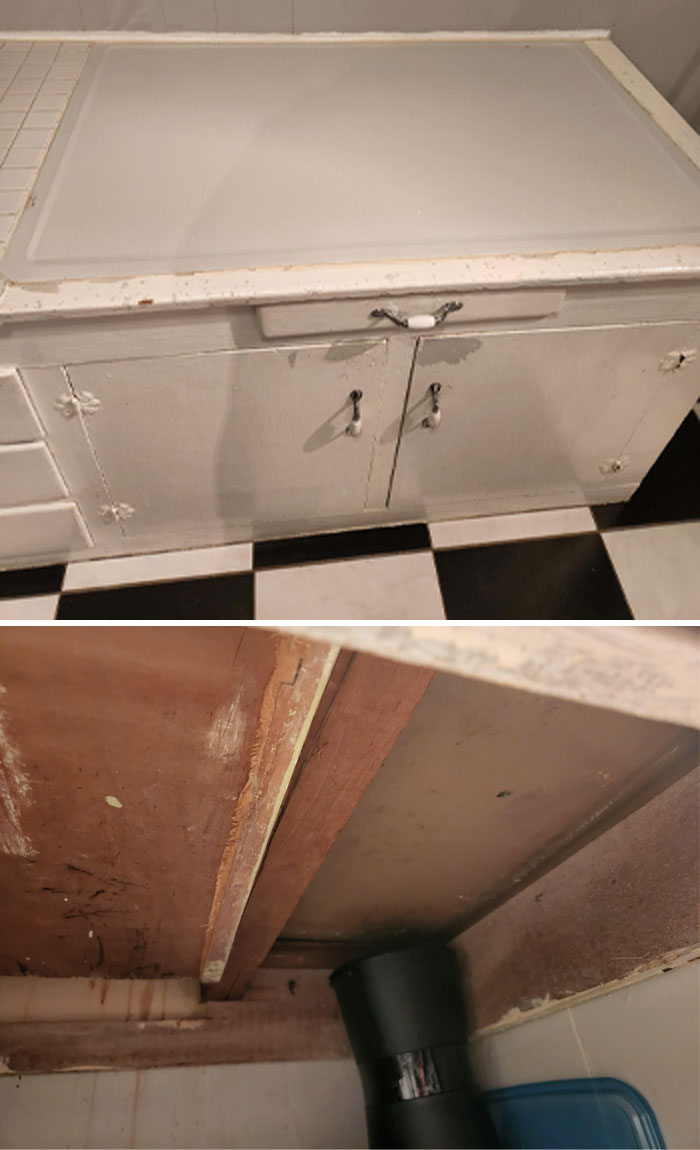 Just Purchased A Home Built In 1938. This Kitchen Counter Is Shorter Than The Others, And Has This Metal Insert Built In. It Feels Thin, Like Maybe Ice Was Kept Underneath To Keep Items On Top Cool? I Have Searched Multiple Sites On Old Homes And Have Had Zero Luck Figuring Out The Purpose