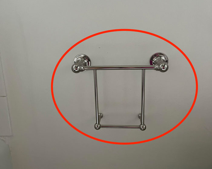 What Is This Chrome Thing Near The Toilet And The Tp Holder?