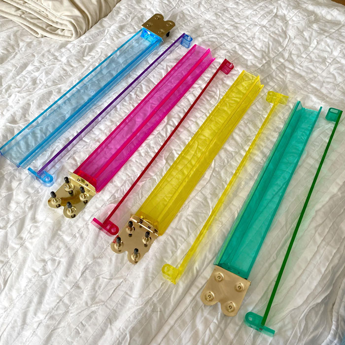 In A Classic Buy-Now-Consult-The-Internet-Later Situation, I Now Own These Neon Rainbow Acrylic Mystery Sticks I Found At The Goodwill Bins. Anyone Know What I Bought?