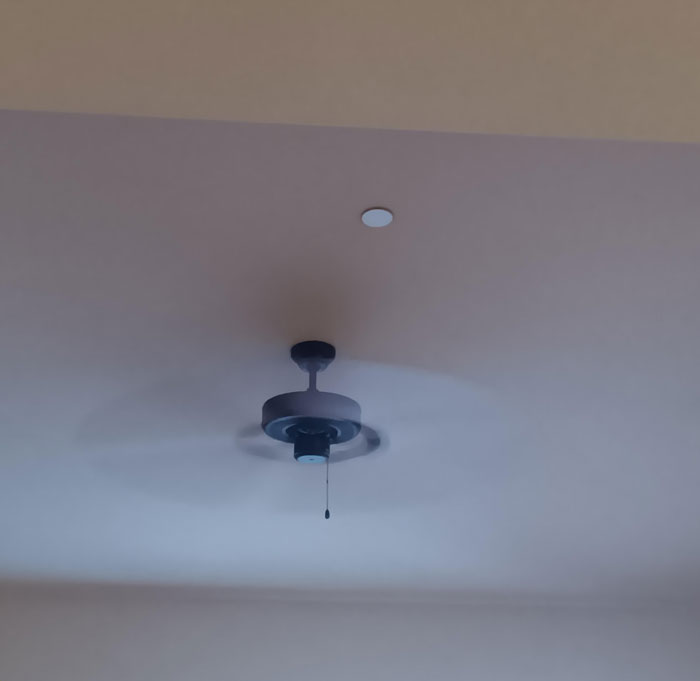 These White Circles On My Ceiling. In Every Room Of My New Apartment. They Feel Like Tin Or Similar Lightweight Material When I Tap On Them. Tried To Get My Nails Underneath Pull One Off The Ceiling But They're Firmly Attached And I Didn't Want To Cause Damage