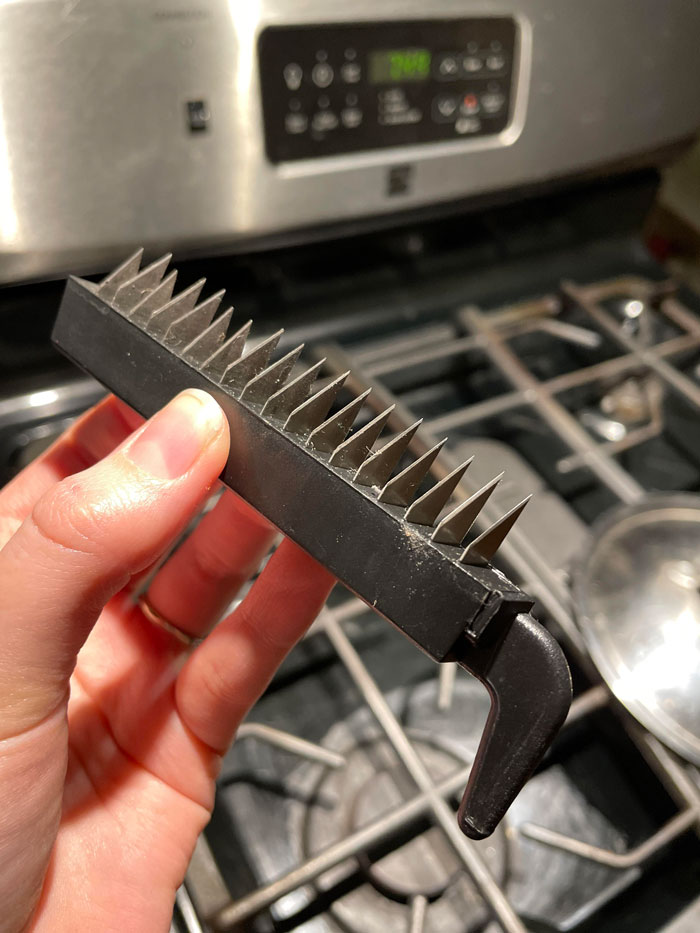 Little Razors Attached To Some Sort Of Handle…found On Top Of Fridge. My Husband Has No Idea Either