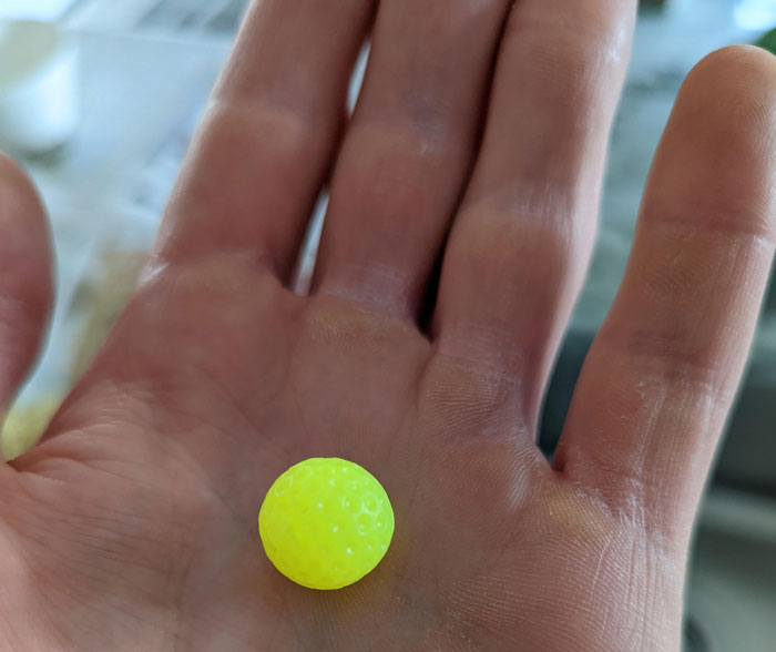 Small Dimpled Rubber Ball That Was Fired At A Cyclist, Drive-By Style. Very Squishy And About The Size Of A Paintball