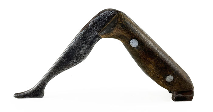 This Cool Vintage Tool Handle In The Shape Of A Leg Was Donated To Our Tool Library But We Can't Figure Out What It Was Used For. Any Suggestions?