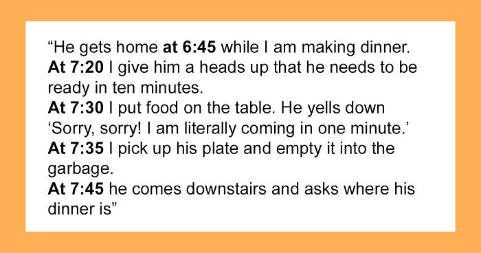 Husband Is Always Late For Dinner Despite Having A Full Hour To Unwind After Work, Desperate Wife Snaps And Throws His Meal In The Trash