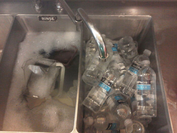 So I Asked My Coworker To Fill The Sink With Water