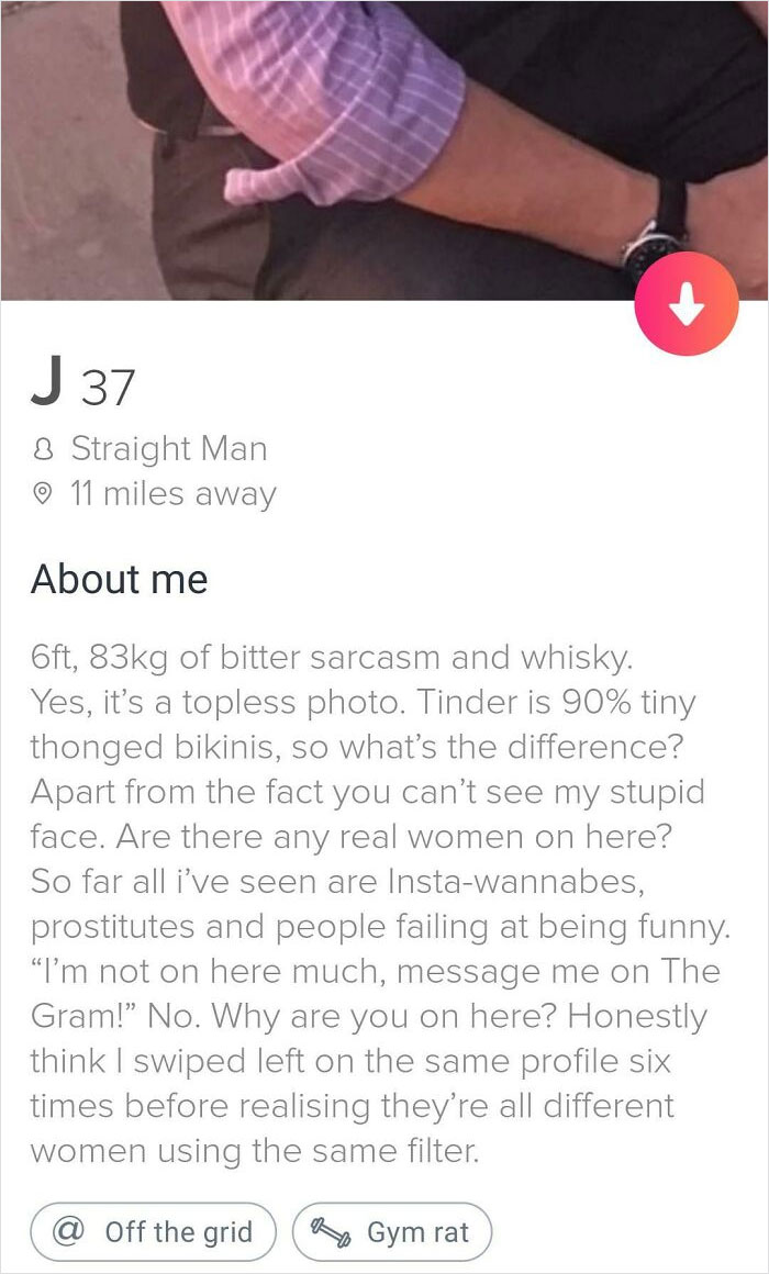 I Was Bored And Decided To Use Tinder, Came Across This Delightful Profile. At Least I'm Mildly Entertained Tonight!