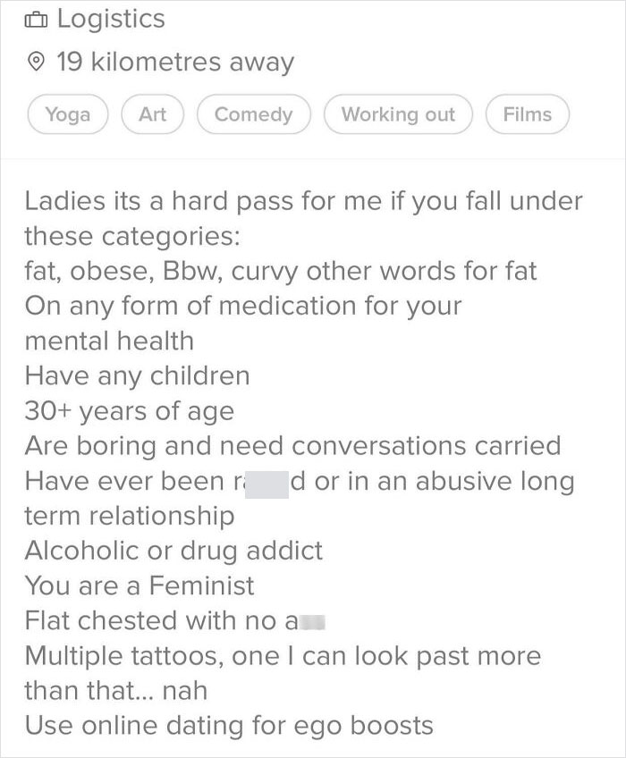 First Time I’ve Personally Come Across One Of These Trash Bios