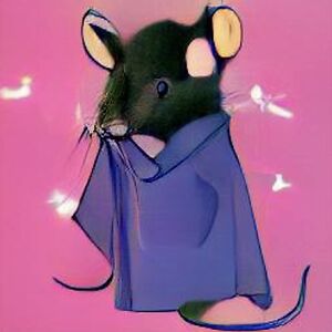 Goth mouse (they/them)