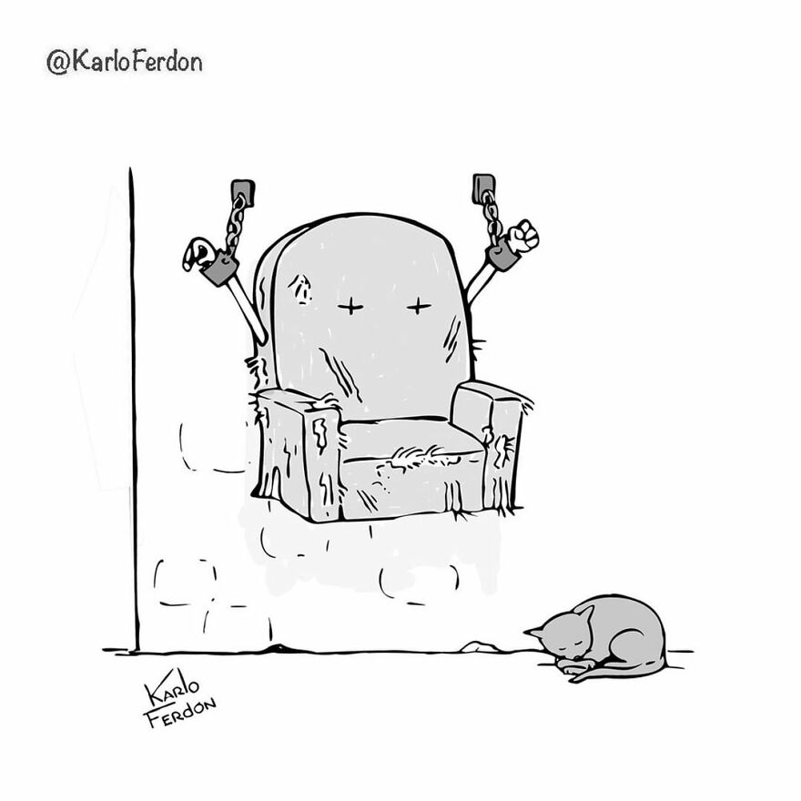 Artist’s 85 New Hilarious Silent Comics With Witty Twists