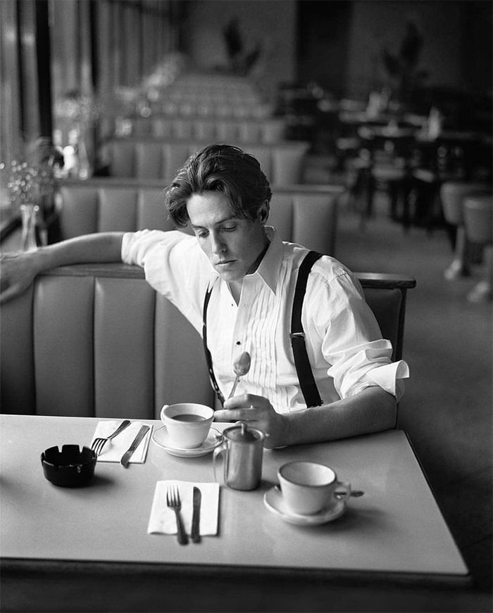 Hugh Grant fotografiado por Gregory Heisler, 1984