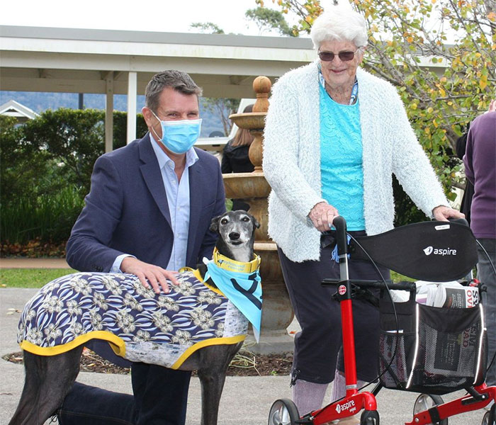 New Pilot Project Will See Rescued Greyhounds Visiting The Elderly In Aged Care Homes In Australia New Pilot Project Will See Rescued Greyhounds Visiting The Elderly In Aged Care Homes In Australia