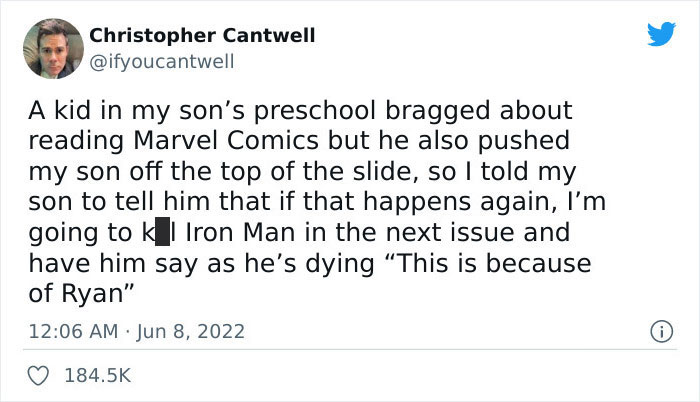 Iron Man Writer Jokingly Holds Marvel's Beloved Character Hostage Until Bully Stops Picking On His Son