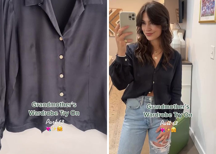 Woman Goes Viral After Trying On Grandma’s 1950s Honeymoon Outfits Woman Goes Viral After Trying On Grandma’s 1950s Honeymoon Outfits