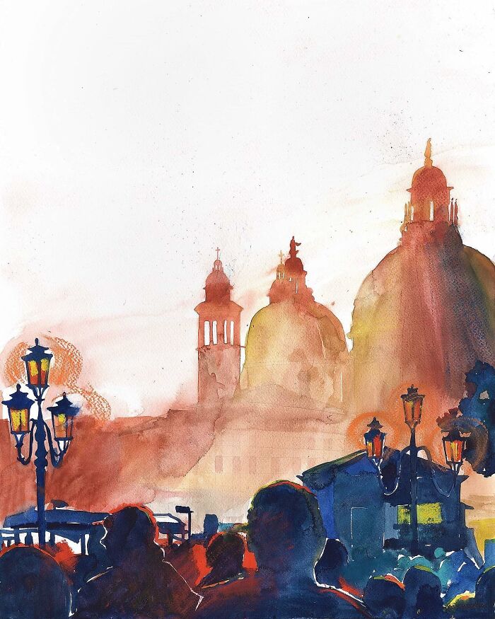 I Show The Beauty Of Venice With My Watercolor Paintings