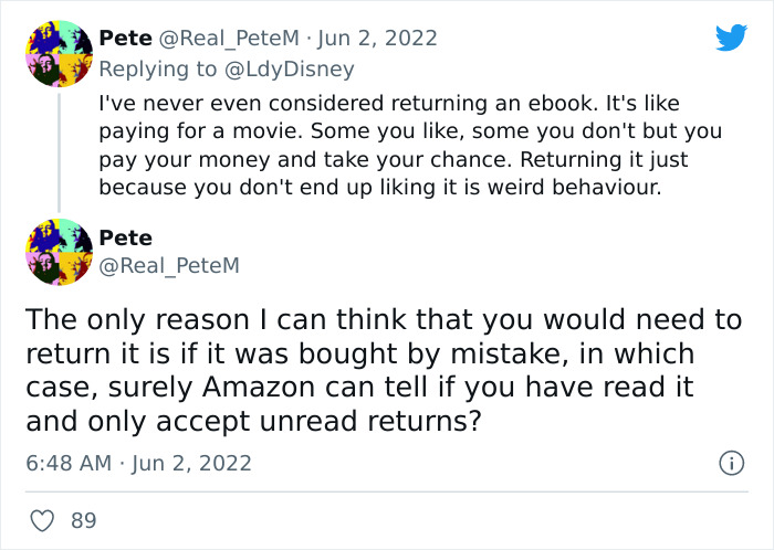 Writer Tweets About Owing Money To Amazon Because Readers Are Returning Their Finished eBooks, Sparks A Debate Among Online Users Writer Tweets About Owing Money To Amazon Because Readers Are Returning Their Finished eBooks, Sparks A Debate Among Online Users