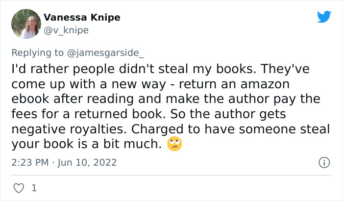Writer Tweets About Owing Money To Amazon Because Readers Are Returning Their Finished eBooks, Sparks A Debate Among Online Users