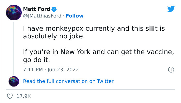 Monkeypox Is Starting To Spread More Widely And This Guy Shares What You Can Expect As He Went Through It Himself Monkeypox Is Starting To Spread More Widely And This Guy Shares What You Can Expect As He Went Through It Himself