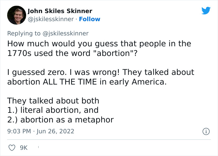Supreme Court States That Abortion Is Not Rooted In The American Nation's History, This Software Engineer Proves The Statement Is Not True Supreme Court States That Abortion Is Not Rooted In The American Nation's History, This Software Engineer Proves The Statement Is Not True