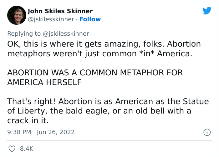 Supreme Court States That Abortion Is Not Rooted In The American Nation's History, This Software Engineer Proves The Statement Is Not True Supreme Court States That Abortion Is Not Rooted In The American Nation's History, This Software Engineer Proves The Statement Is Not True