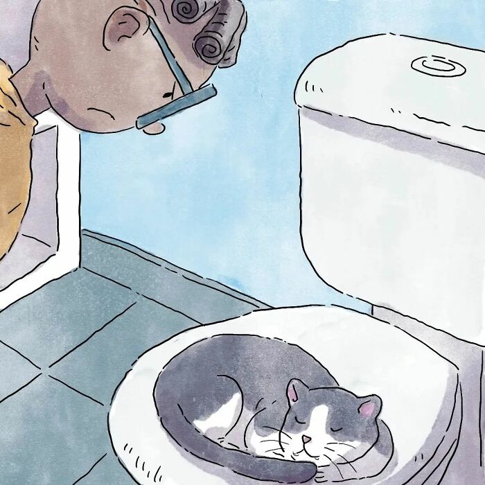 Este artista crea 3 emotivos cómics sobre la vida con un gato y un perro inspirados en sus experiencias personales