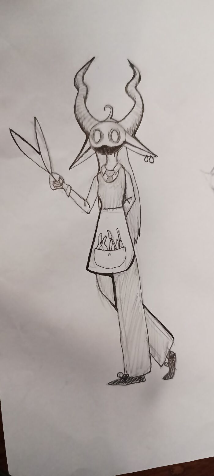 Terrible Image (Shaky Hands Sorry) But I Drew This Yesterday In Health Class.