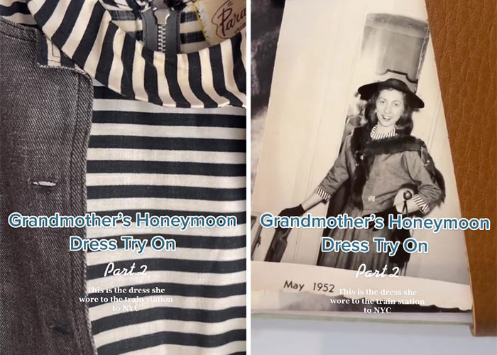 Woman Goes Viral After Trying On Grandma’s 1950s Honeymoon Outfits Woman Goes Viral After Trying On Grandma’s 1950s Honeymoon Outfits
