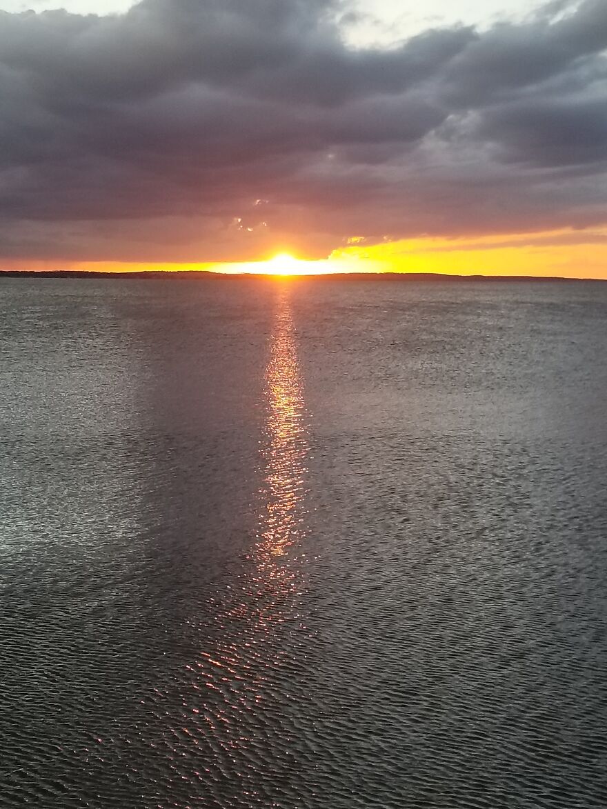 Sunset At Siesta Key Beach, Florida On The Gulf Of Mexico.