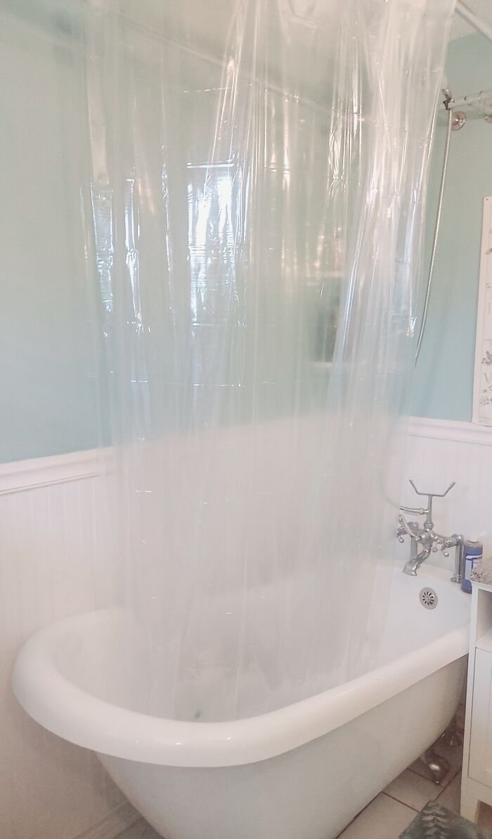 My Clawfoot Tub/Shower Set Up.
