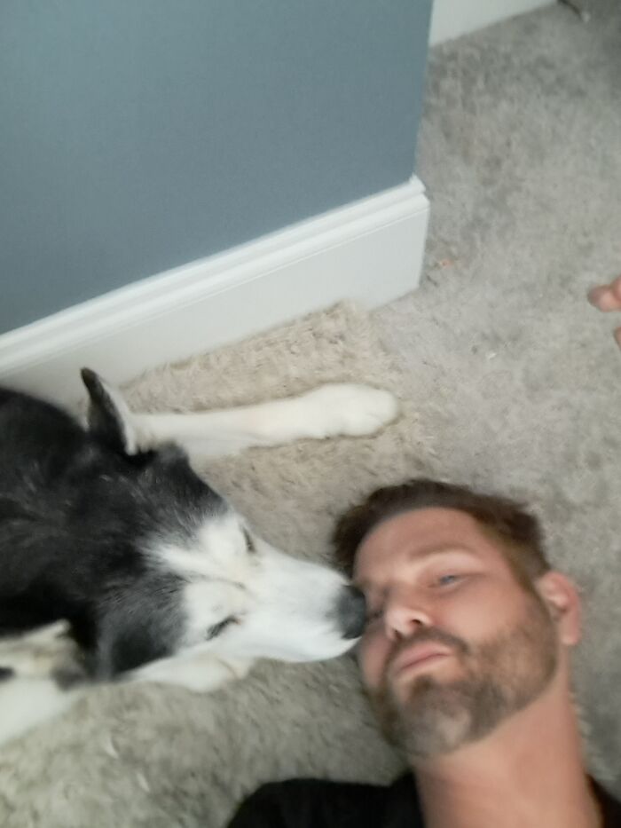 Tux Was Rescued In 2012 At 1 Years Old. He Had A Broken Back And Wouldn't Even Let Us Touch Him. Never Forget, Love Always Wins!