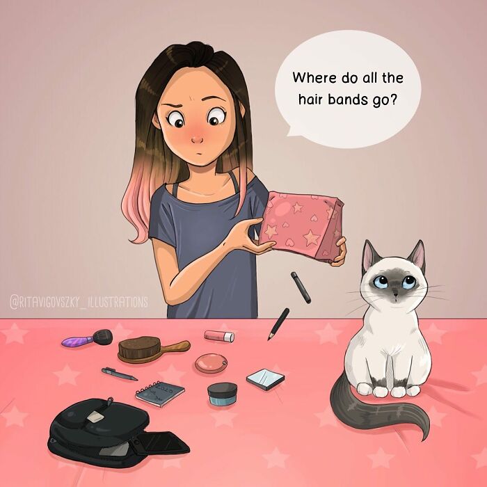 Artist Shows Everyday Life With A Cat Summarized In Adorable Comics (69 New Pics)