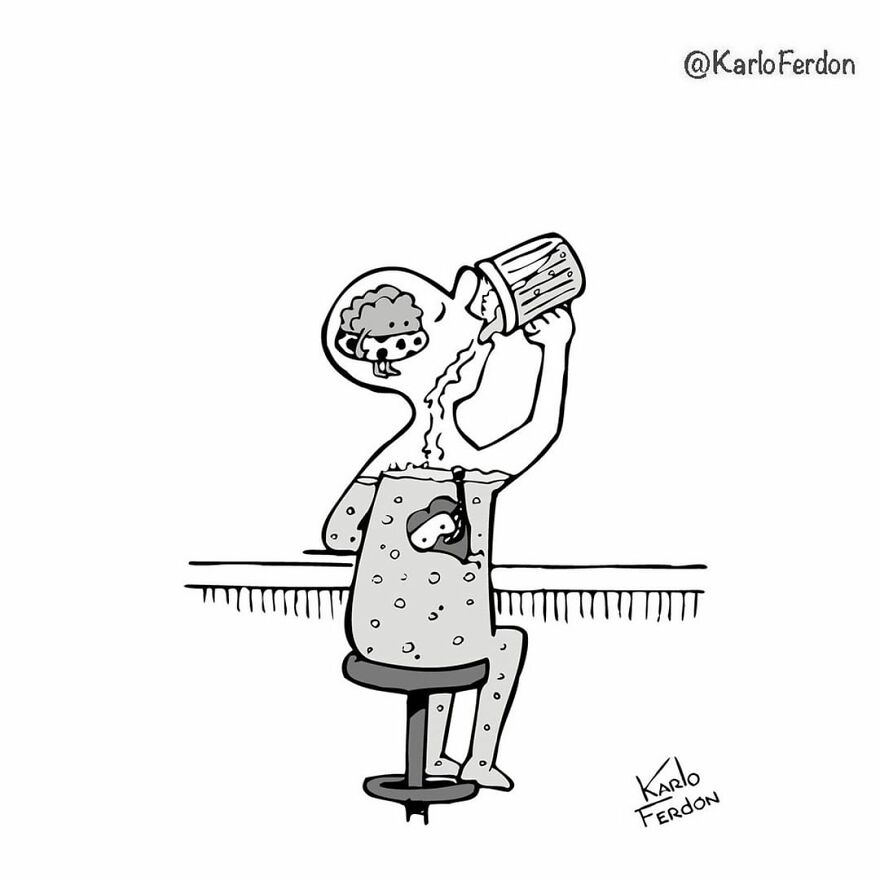 Artist’s 85 New Hilarious Silent Comics With Witty Twists