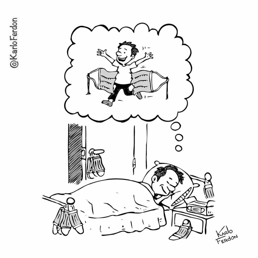 Artist’s 85 New Hilarious Silent Comics With Witty Twists