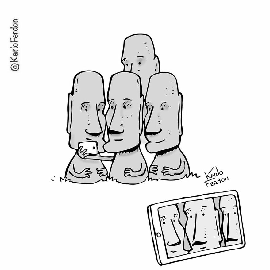 Artist’s 85 New Hilarious Silent Comics With Witty Twists